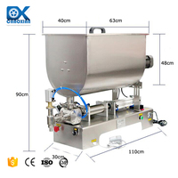Machine d'emballage de liquide pour bonbons, chocolat, distributeur de sauce suspendue, machine de remplissage pour sauce chili chaude