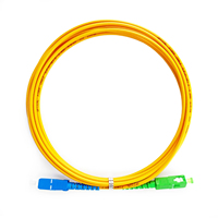 Stable Low-loss Single Mode SC UPC 2.0MM Fiber Optic Patch Cord Yellow PVC FTTH FTTX 4G Network Engineering Use