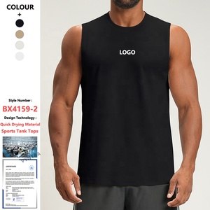 Canotta Sportiva Personalizzata Dry-Fit Senza Maniche, Maglietta da Allenamento ad Asciugatura Rapida, Gilet da <span class=keywords><strong>Uomo</strong></span> per Fitness, Corsa e Palestra - Product Image 1