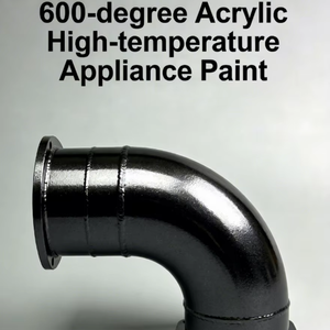 Vernice Acrilica per Alte Temperature 600 ℃   Tubo di Scarico Nero Argento Resistente alla Nebbia Salina - Product Image 1
