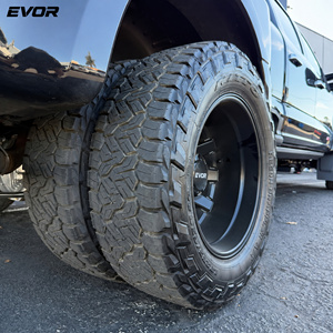 Jantes EVOR 20-30 pouces Noir Satiné 8x6.5 8x180 8x200 8x210 10x225 <span class=keywords><strong>Camion</strong></span> pour Ford Chevrolet GMC RAM Roues Forgées - Product Image 2