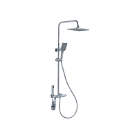 ARES IDEALEX Ensemble de douche thermostatique intelligent au design contemporain, 4 fonctions : chaud, froid, pluie, doux, poli