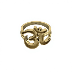Genuine 925 Sterling Silver Indian <b>Lord</b> Shiva Symbol Bezel Setting Semi Mount Resin Ashes Keepsake DIY Jewelry Customizable - Product Image 1