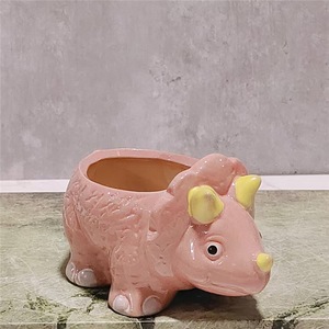 Vente chaude en céramique dinosaure plante succulente <span class=keywords><strong>Pot</strong></span> <span class=keywords><strong>décoration</strong></span> <span class=keywords><strong>maternelle</strong></span> - Product Image 2