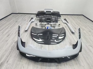 ชุดแต่งสไตล์ SP สำหรับ Ferrari 458 พร้อมกันชน สเกิร์ตข้าง ดิฟฟิวเซอร์ สปอยเลอร์ ฝากระโปรง อัพเกรดสำหรับ 458 - Product Image 6
