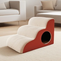 Échelle de lit antidérapante et anti-chute en tissu pour animaux de compagnie, cadre d'escalade pour chiens et chats, personnalisable pour petits chiens