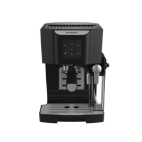 Machine à café électrique automatique en plastique 1450W avec pression de 15 bars, programmable et autonettoyante, capacité de 12 tasses pour usage domestique