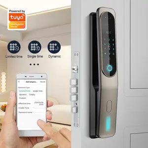 New Automatic Video Camera Tuya Wifi Smart Locks With Video Door Phone Compatible Intelligent 3D Face Recognition Lock