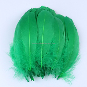 Plumes d'oie de taille moyenne, 100 pièces/sac, couleurs mélangées, 6-12 cm, teintes, marque SHC, qualité supérieure sélectionnée, pour enfants, école, bricolage, chapellerie, corsage - Product Image 5