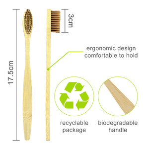 <span class=keywords><strong>Spazzolino</strong></span> da Denti in Bambù per Hotel con Logo Personalizzato, Certificato CE, Morbida Setola in Lana, Riutilizzabile, Biodegradabile, Confezionato Singolarmente - Product Image 5