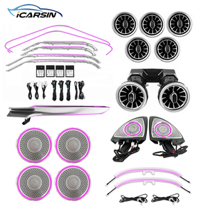 ICarsin Luce Ambientale a 64 Colori W205 per <span class=keywords><strong>Mercedes</strong></span> Classe C C43 C64 GLC43 GLC63 <span class=keywords><strong>C253</strong></span>, Accessori per Illuminazione Interna Auto LED - Product Image 1