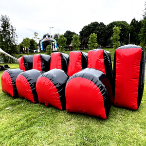 Conjuntos de búnkeres inflables para paintball, obstáculos tácticos de aire libre de grado comercial al por mayor. - Product Image 1