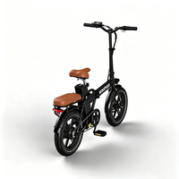 Vélo électrique pliable X10 Mini avec moteur arrière sans balais 250W 16 "   Vélo à pneus larges, vitesse unique, freins à disque, batterie au lithium, aluminium