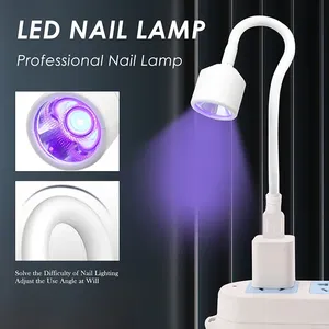 เครื่องอบเล็บขนาดเล็ก UV LED แบบพับได้ ใช้พอร์ต USB สำหรับอบเจลทาเล็บ แห้งเร็ว อุปกรณ์ทำเล็บมือ - Product Image 1