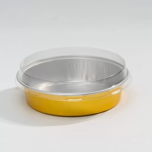 Set di 50 Mini Teglie in Alluminio Beasea con Coperchi, 8 Oz, Nero e Oro, per Torte, Quiche, Usa e Getta, Resistenti al Calore - Product Image 3
