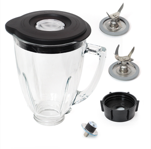Jarra <span class=keywords><strong>de</strong></span> Vidrio Redonda para <span class=keywords><strong>Licuadora</strong></span> Osterizer con <span class=keywords><strong>Base</strong></span> y Tapa, Cuchillas para <span class=keywords><strong>Licuadora</strong></span> <span class=keywords><strong>Oster</strong></span>, para Cocina y Hogar - Product Image 4