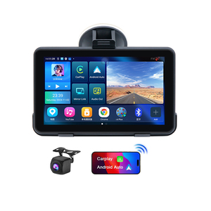 Application UI OEM 7'' sans fil CarPlay & Android <span class=keywords><strong>Auto</strong></span> - Écran tactile portable avec batterie 4000mAh, Mirror Link, commande vocale - Product Image 1
