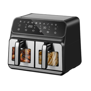 Air Fryer 8L Dual Compartment Smart Oil Free Electric Oven For Chicken And French Fries Home Use Ceramic Coating - Product Image 2