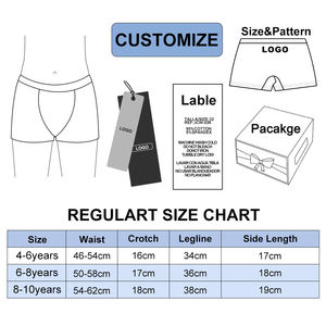 थोक बिक्री यूओकिन 95% शुद्ध कपास के सुंदर कार्टून प्रिंट बच्चों के अंडरवियर बॉक्सर - Product Image 6