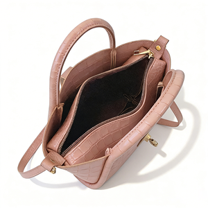Échantillon Gratuit, Sacs Messagers pour Femmes en Cuir Véritable Crocodile avec Logo Personnalisé, Sacs à Bandoulière Décontractés avec Petites Pochettes Intérieures Amovibles - Product Image 3