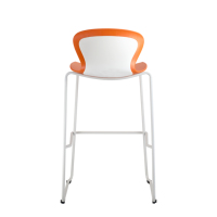 Chaise de bar de laboratoire ergonomique en plastique, chaise haute française, tabouret de comptoir de bar en PP confortable pour salle de bar, meubles de maison