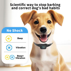 नए उत्पादों रंग स्क्रीन रिचार्जेबल डबल मोटर विरोधी छाल डिवाइस कुत्ते के लिए छाल कॉलर - Product Image 2