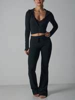 Fabricants de vêtements pour femmes, ensemble deux pièces, leggings de yoga pour femmes, ensemble pantalon de survêtement et sweat-shirt