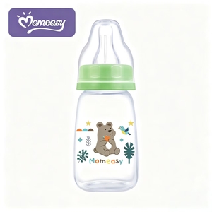 Momeasy - Paquete de 3 <span class=keywords><strong>Biberones</strong></span> de PP de Cuello Estándar de 120 ml, Libres de BPA, Anti-Cólicos, Termoencogibles, para Recién Nacidos - Product Image 3