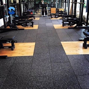 Piastrelle in Gomma 1m x 1m/50x50cm per Palestra Domestica Sport Fitness Pavimentazione Ignifuga per Palestra - Product Image 2