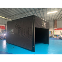 Cage de simulateur de golf gonflable personnalisée, tente de simulateur de golf intérieure et extérieure avec écran de projection pour l'entraînement au golf