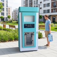 Distributeur d'eau pure commercial à monnayeur, eau froide automatique, avec code QR