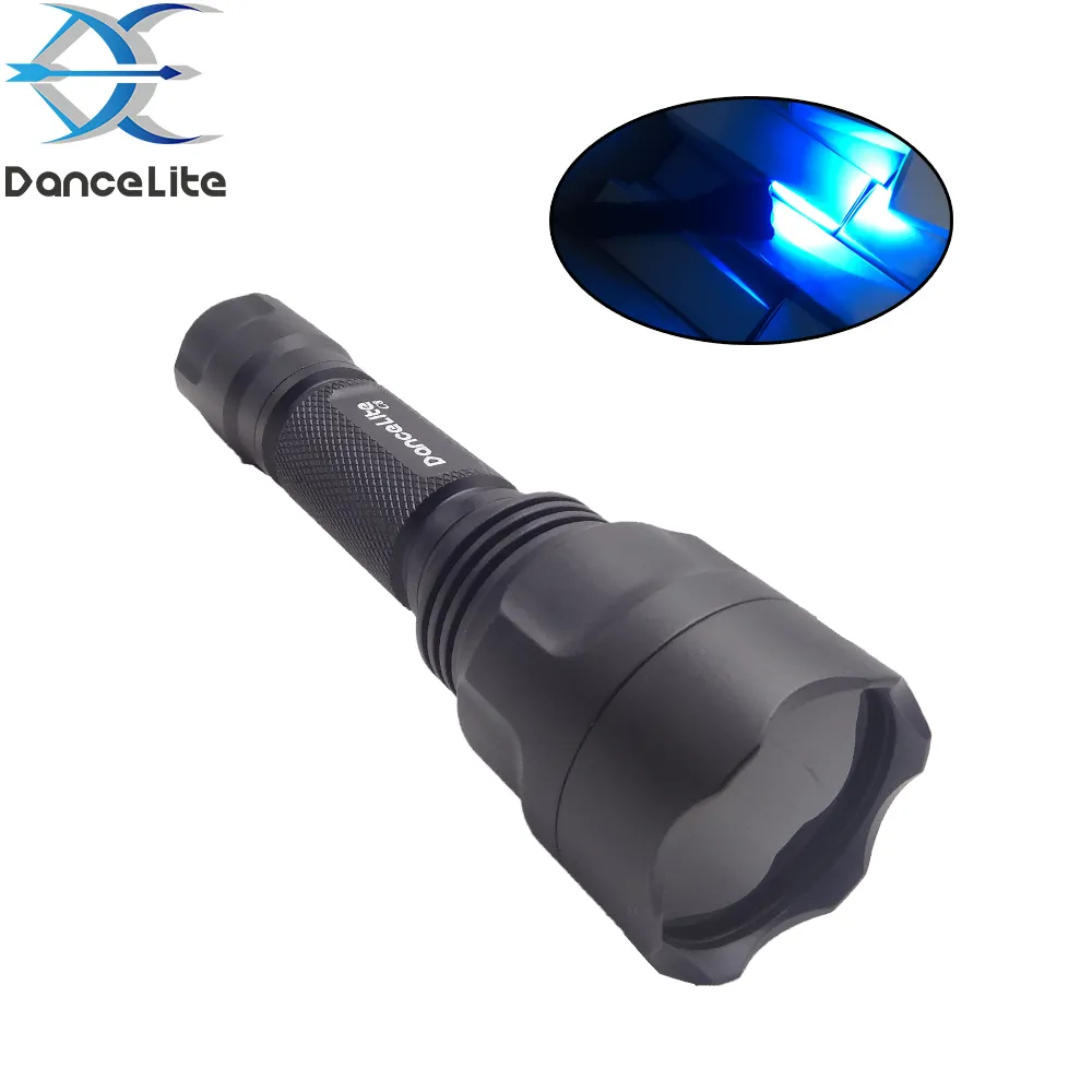 OEM C8 UV 365nm LED Flashlight SEOUL Ultraviolet 5W Testing Lamp Black Filter UV 365 Torch Lantern Linterna (3.7-8.4V)