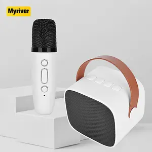 Myriver Puremic Family K-Song 믹싱 세트 X2 듀얼 마이크 믹서 가라오케 스피커 세트