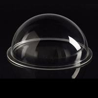 Cubierta de Lente Semiesférica Convexa Doble de Plástico Acrílico para Cámara, Tamaño Personalizado OEM, Grado Óptico Transparente