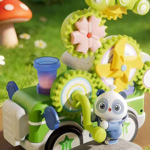Jouets de construction en plastique pour enfants, train électrique créatif à assembler soi-même, avec engrenages rotatifs pour jardin, pour l'éducation musicale et STEM - Product Image 3