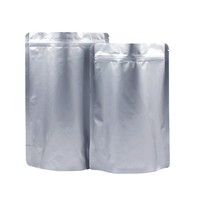 Sachet Doypack en Feuille d'Aluminium Épaissie avec Fermeture Éclair, Sac de Conservation Alimentaire Refermable à Zip, Sac d'Emballage Auto-Scellant