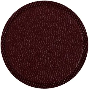 China Supplier Bulk Custom design for drink Blank PU Leather Cup Coaster Leather Coaster