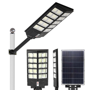 ไฟถนนโซลาร์เซลล์ LED ออลอินวัน 180W กันน้ำ IP65 ตัวเรือนอะลูมิเนียมอัลลอยด์ แสงสีขาว 5000K สำหรับส่องสว่างภายนอกอาคาร - Product Image 1