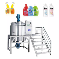 Machine de fabrication de savon liquide et de détergent pour la vaisselle en acier inoxydable haute sécurité avec pompe pour gel d'aloe vera et produits chimiques