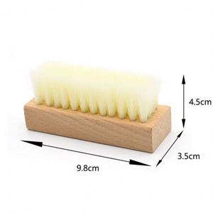 Customization LOGO Horsehair Shoe <b>Brush</b> Wooden Sneaker Cleaner <b>Brush</b> - Product Image 4