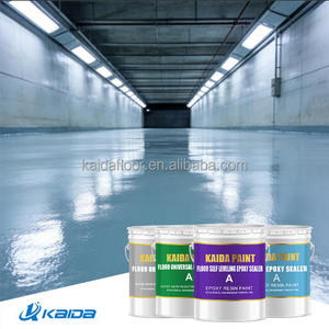 Revêtement de sol en résine époxy sans solvant haute performance, peinture industrielle pour béton très résistant pour sols de tunnels - Product Image 1