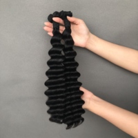 Vente chaude Ocaen Deep Wave Extensions de cheveux vierges vietnamiennes Donateur Tissage Super Double Drawn 8-26 pouces