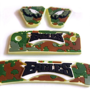 Pare-chocs de casque de baseball et de football américain de haute qualité, taille réelle, mini pare-chocs de casque en caoutchouc PVC avec bande adhésive 3D - Product Image 1