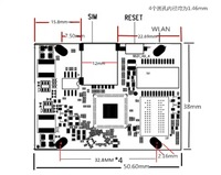 HAO-LINK Q880A-EU Módulo de Router Industrial 3G/4G LTE con WiFi, 2 Puertos LAN, Protocolo TTL MQTT, Soporte SIM