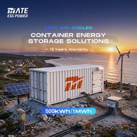 Système de stockage d'énergie MATE 20 pieds, conteneur BESS LiFePO4 refroidi par air, 500 kWh - 1 MWh, certifié UN38.3, pour micro-réseau hors réseau et alimentation des îles éloignées
