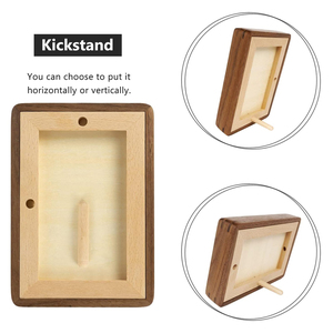 Khung ảnh gỗ tự nhiên lấy cảm hứng từ khung hình bàn của màn hình dọc hoặc ngang với mat - Product Image 4