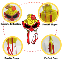 Sac à bandoulière OEM Itabag sac en peluche personnalisé breloque avec fermeture éclair fabricant de cartable en peluche 3d personnalisé sac Ita en peluche Kawaii