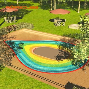 Ropecube Cầu Vồng Dây Lưới Trong Nhà Trampoline Sân Chơi Thiết Bị Cho Trẻ Em Lớn Không Được Hỗ Trợ Leo Núi Thiên Đường Sử Dụng - Product Image 3