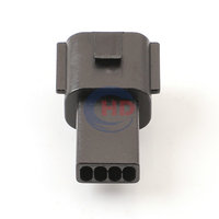 Adaptateur de Faisceau de Câblage Électrique Automobile HD046K-0.6-11, Connecteur Mâle 4 Broches en Cuivre, Boîtier Électrique de Voiture 12V 2A