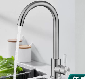 Hot and Cold Water Modern Stainless Steel Kitchen Faucet - Product Image 5